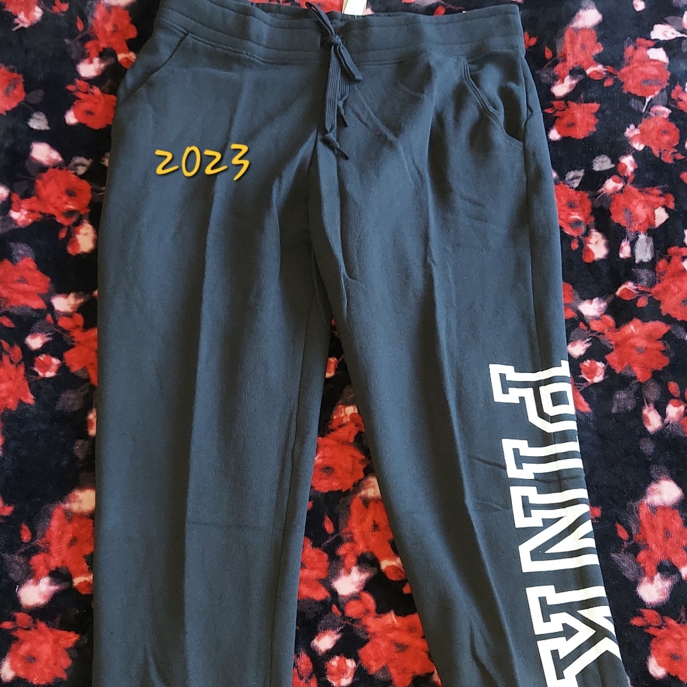 PINK VS Fleece Skinny Jogger size XL NWT - Picture 5 of 11